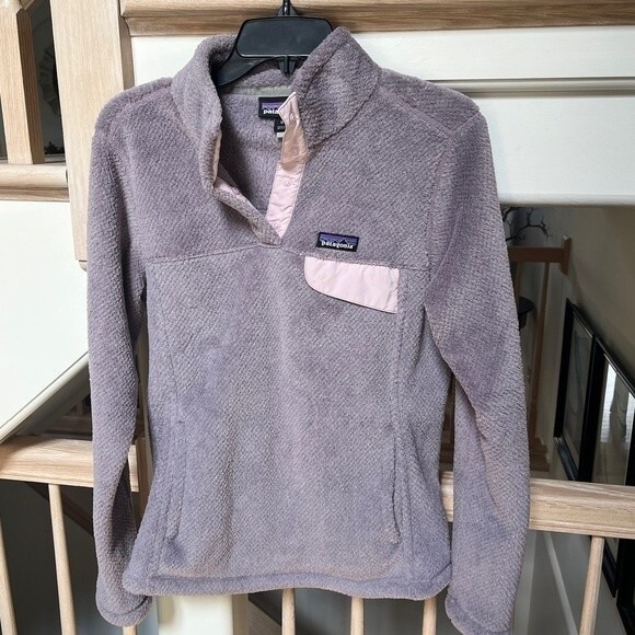 Patagonia Re-Tool Snap-T Fleece Pullover Verbena Purple X-Dye M NWOT - Picture 2 of 9